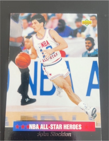 1992-93 Upper Deck NBA All-Star Heroes #22 John Stockton — front