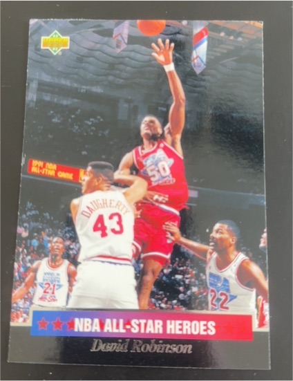 1992-93 Upper Deck NBA All-Star Heroes #21 David Robinson — front