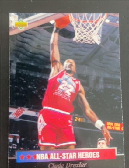 1992-93 Upper Deck NBA All-Star Heroes #13 Clyde Drexler — front