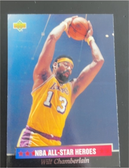 1992-93 Upper Deck NBA All-Star Heroes #3 Wilt Chamberlain — front