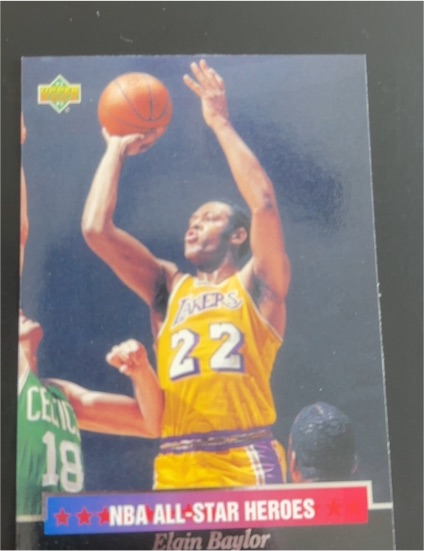 1992-93 Upper Deck NBA All-Star Heroes #2 Elgin Baylor — front