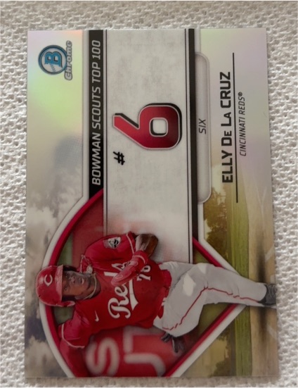 2023 Bowman Chrome Scouts Top 100 #BTP-6 Elly De La Cruz — front