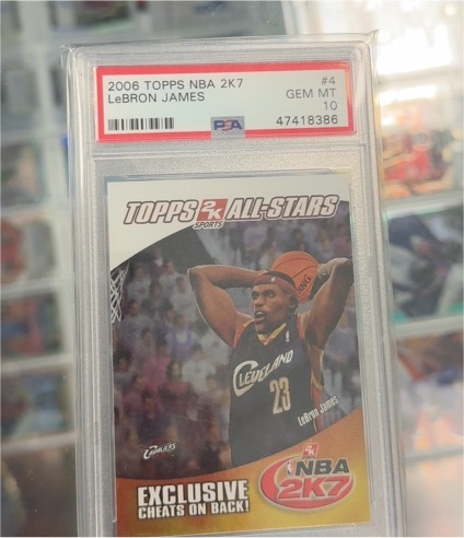 2006 Topps NBA 2K7 #4 LeBron James — front