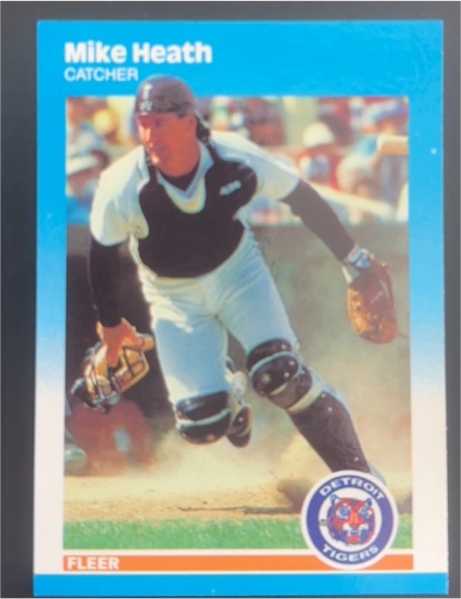 1987 Fleer Update #U-42 Mike Heath — front
