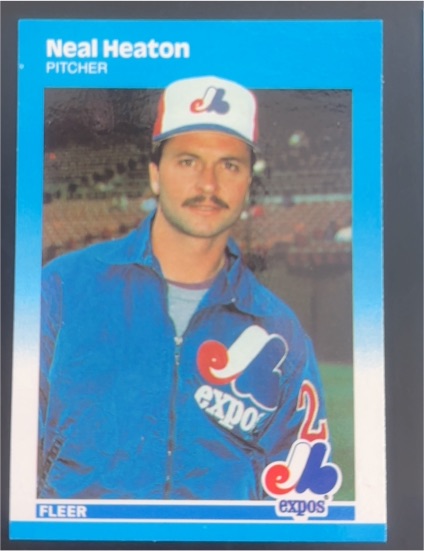 1987 Fleer Update #U-43 Neal Heaton — front