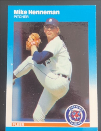 1987 Fleer Update #U-44 Mike Henneman — front