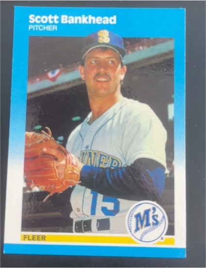 1987 Fleer Update #U-1 Scott Bankhead — front