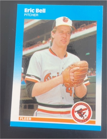 1987 Fleer Update #U-2 Eric Bell — front