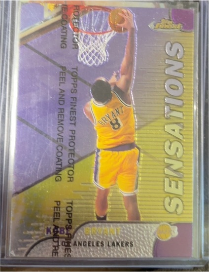 1999-00 Topps Finest #128 Kobe Bryant Sensations — front