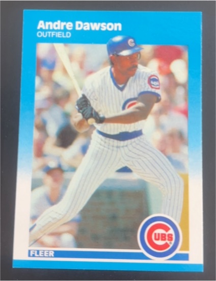 1987 Fleer Update #U-24 Andre Dawson — front