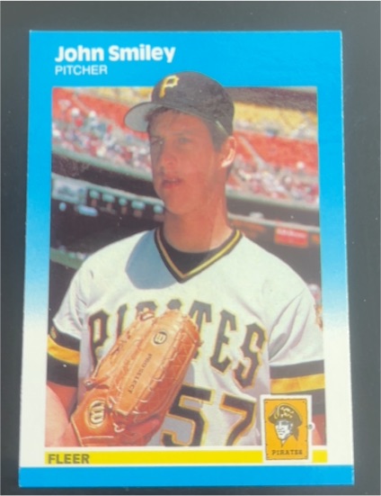 1987 Fleer Update #U-110 John Smiley — front
