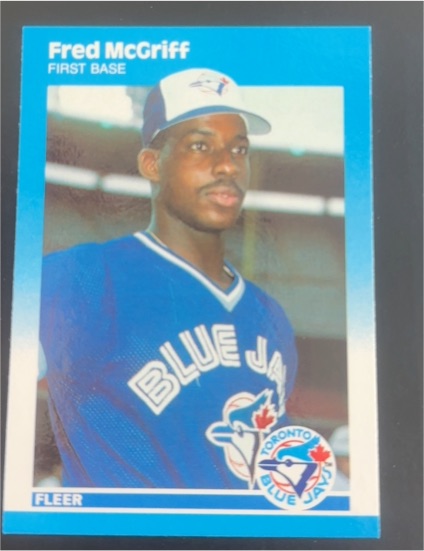 1987 Fleer Update #U-75 Fred McGriff — front