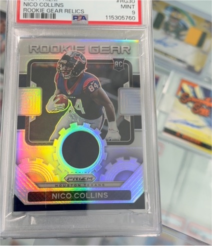 2021 Panini Prizm #RG-30 Nico Collins Rookie Gear — front