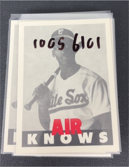 1990 Air Jordan #NNO Michael Jordan Air Knows Baseball Chicago White Sox — front