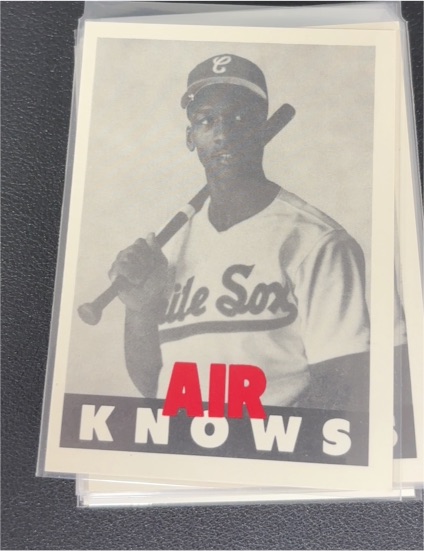 1990 Broder Air Knows #NNO Michael Jordan Chicago White Sox — front
