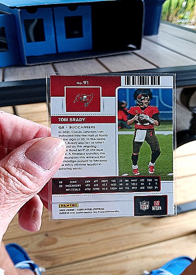 2021 Panini Contenders #91 Tom Brady — back