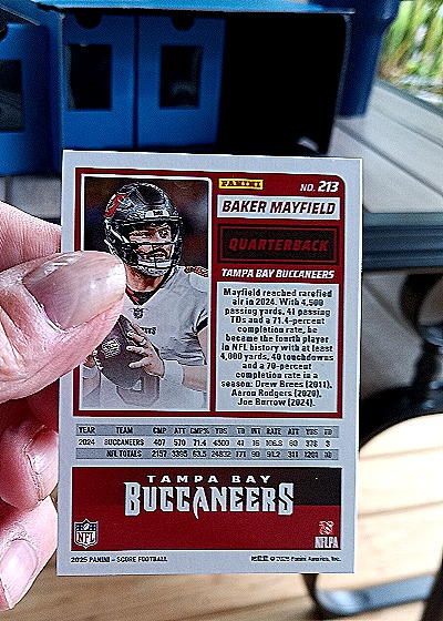 2025 Panini Score-A-Treat #213 Baker Mayfield — back