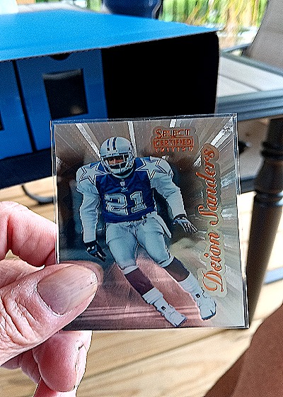 1996 Select Certified #48 Deion Sanders — front
