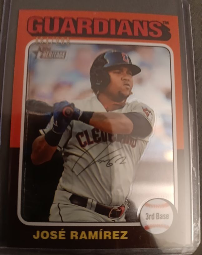 2024 Topps Heritage #183 José Ramírez — front