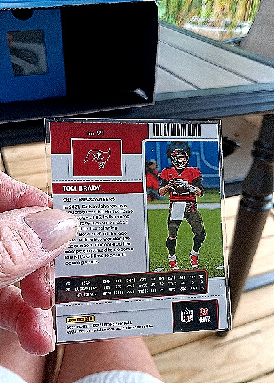 2021 Panini Contenders #91 Tom Brady — back