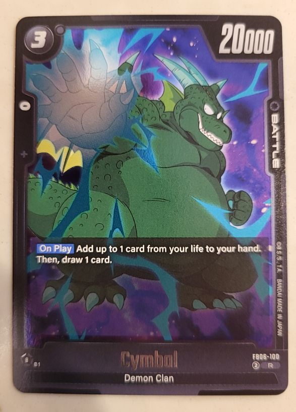 2018 Dragon Ball Super FB06-100 Cymbal Demon Clan — front