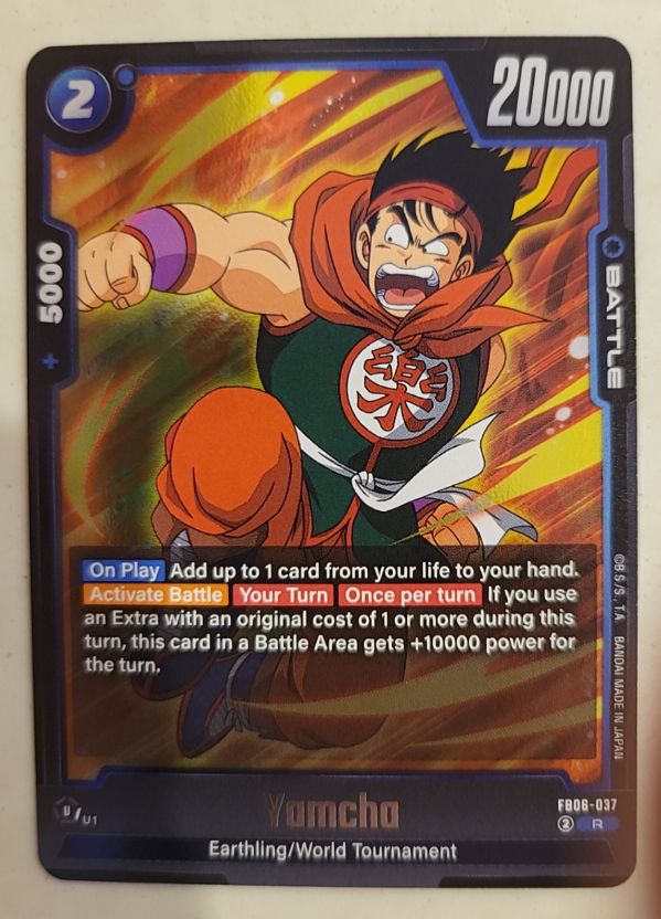 Dragon Ball Super Fusion World 2021 FB06-037 Yamcha — front