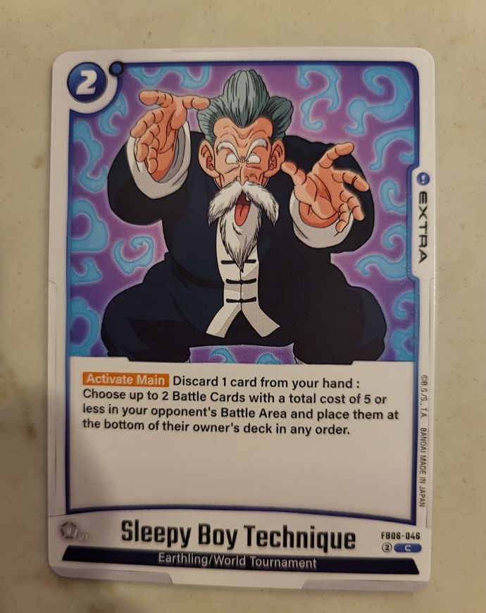 Dragon Ball Super Fusion World FB06-046 Sleepy Boy Technique — front