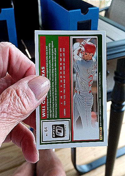 2025 Donruss Optic #64 Will Clark — back