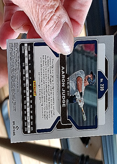 2023 Panini Prizm #239 Aaron Judge — back