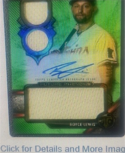2024 Topps Triple Threads Nolan Schanuel Triple Threads Auto Relic Green /50 — front