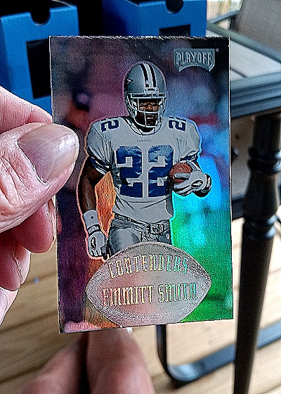 1997 Playoff Contenders #27 Emmitt Smith — back