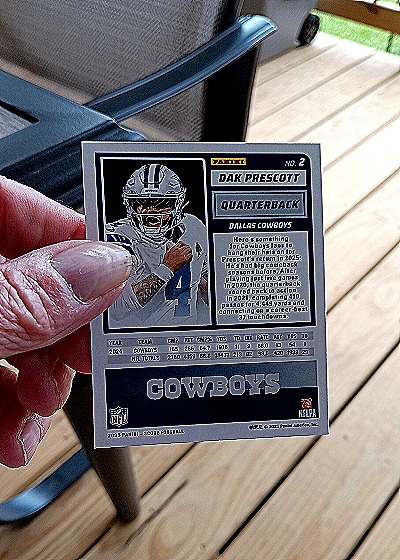 2025 Panini Score #2 Dak Prescott — back