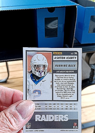 2025 Panini Score-A-Treat #14 Ashton Jeanty — back