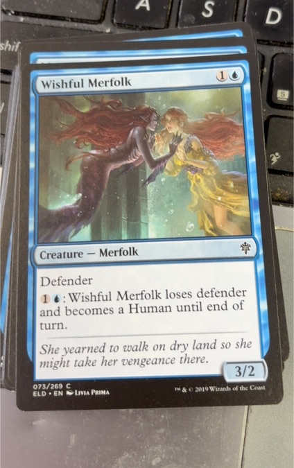 2019 Magic: The Gathering #73 Wishful Merfolk — front