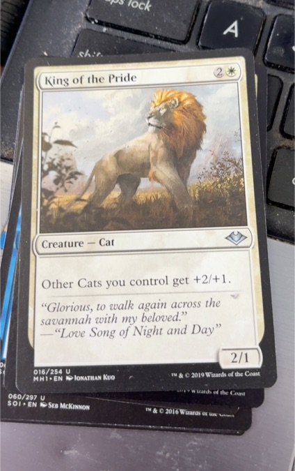 2019 Magic: The Gathering Modern Horizons #16 King of the Pride — front