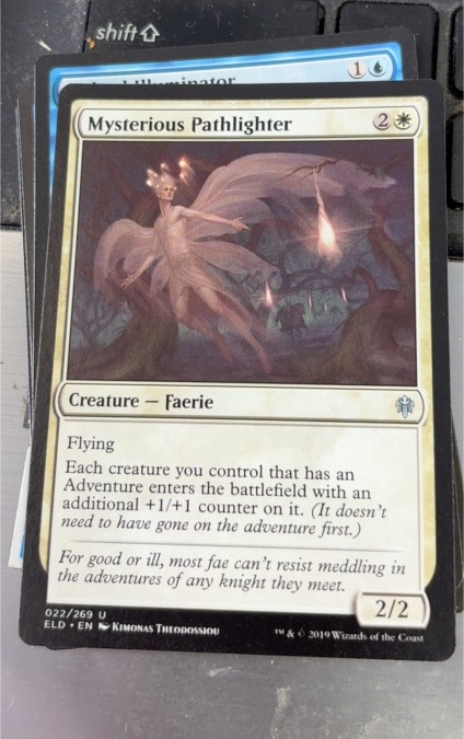 2019 Magic: The Gathering Throne of Eldraine #022 Mysterious Pathlighter — front
