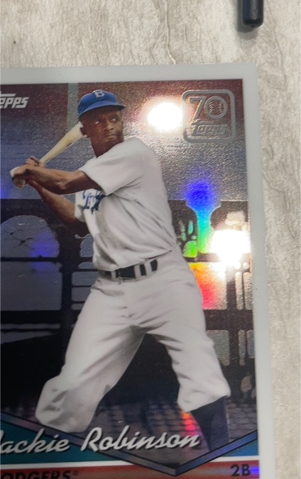 2021 Topps #70YTC-44 Jackie Robinson Brooklyn Dodgers — front