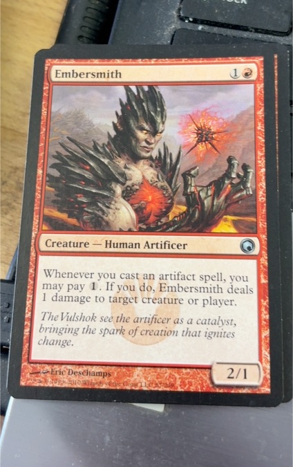 2010 Magic: The Gathering Scars of Mirrodin #87 Embersmith — front