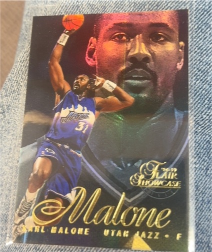 1996-97 Flair Showcase #28 Karl Malone — front