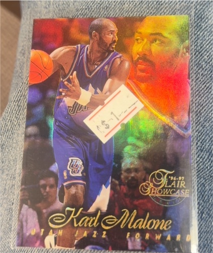 1997 Flair Showcase # Karl Malone — front