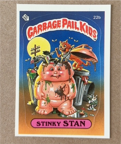 1985 Topps Garbage Pail Kids Series 1 #22b Stinky Stan — front