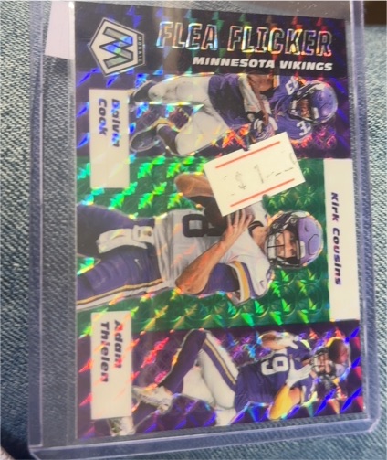 2020 Panini Mosaic #FF11 Dalvin Cook / Adam Thielen / Kirk Cousins — front