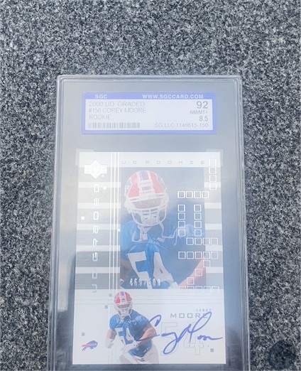 2000 Upper Deck Graded #150 Corey Moore Rookie — front