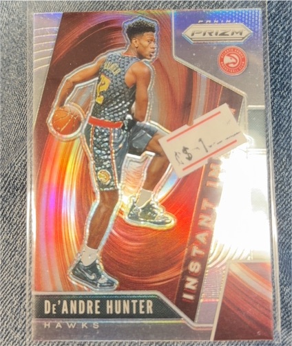2019-20 Panini Prizm Instant Impact #4 De'Andre Hunter — front