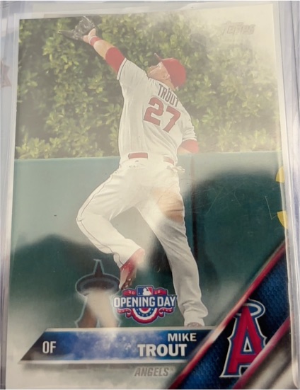 2016 Topps Opening Day #OD-1 Mike Trout — front
