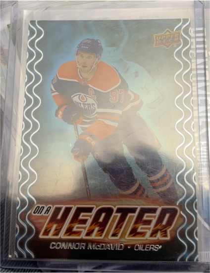 2024-25 Upper Deck Series 2 On a Heater #OH-12 Connor McDavid — front