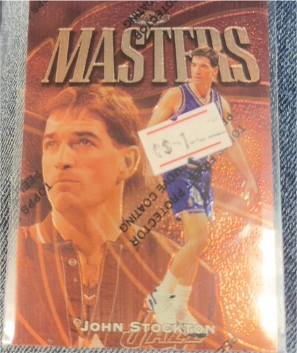 1997-98 Topps Finest Masters #33 John Stockton — front