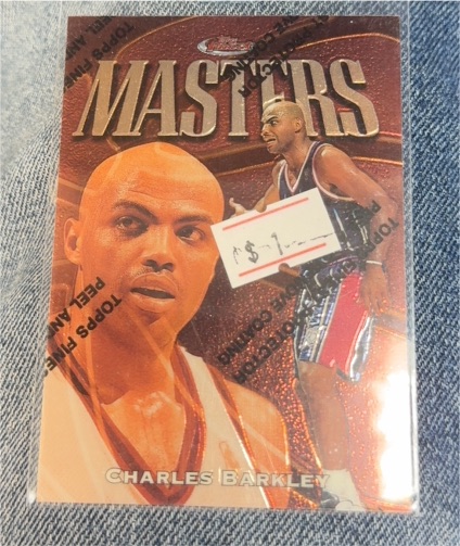 1997-98 Topps Finest #72 Charles Barkley Masters — front