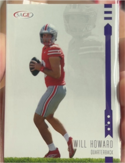 2025 SAGE HIT #183 Will Howard — front