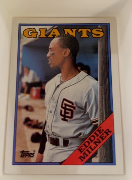 1988 Topps #677 Eddie Milner — front